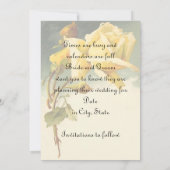 ヴィンテージバラ日付の保存 セーブザデート (裏面)