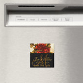 ヴィンテージバラ日付マグネットの保存 マグネット (インサイチュ (食洗機))