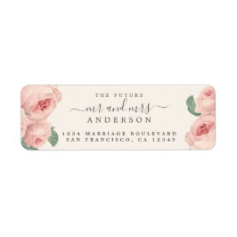 ヴィンテージバラ未来ミセス結婚ズ差出人住所 ラベル