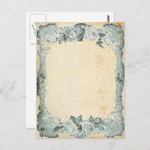 ヴィンテージバラ枠 ポストカード (正面/裏面)