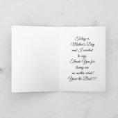 ヴィンテージバラ母の日 カード (内部)