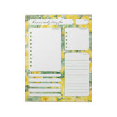 ヴィンテージバラ毎日のプランナーメモとTo Doリスト ノートパッド (回転)