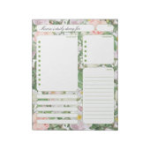 ヴィンテージバラ毎日のプランナーメモとTo Doリスト ノートパッド (回転)