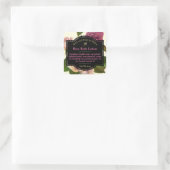 ヴィンテージバラ浴及び体気にラベル スクエアシール (バッグ)