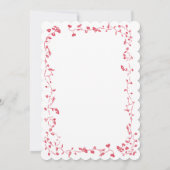 ヴィンテージバラ深いハニーサックル結婚式の招待 招待状 (裏面)