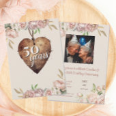 ヴィンテージバラ牡丹結婚50周年記念パーティー 招待状