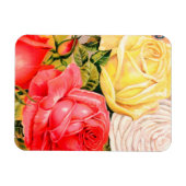 ヴィンテージバラ磁石 マグネット (横)