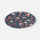 ヴィンテージバラ紙プレート ペーパープレート (アングル)