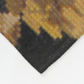 ヴィンテージバラ素晴らしフローラ自然 フリースブランケット (角)