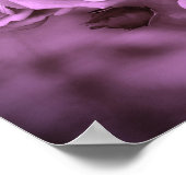 ヴィンテージバラ紫 ポスター (角)