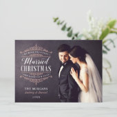 ヴィンテージバラ結婚した金ゴールド結婚の写真 シーズンカード (スタンド正面)