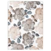 ヴィンテージバラ結婚のモノグラムクリップボード クリップボード (裏面)