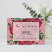 ヴィンテージバラ結婚の収容エンクロージャカード エンクロージャーカード (スタンド正面)