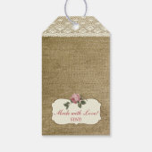 ヴィンテージバラ結婚ズゲストフリット ギフトタグ (裏面)