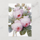 ヴィンテージバラ結婚ズゲスト詳細カード エンクロージャーカード (裏面)