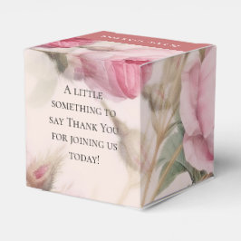 ヴィンテージバラ結婚式の引き出物箱 フェイバーボックス