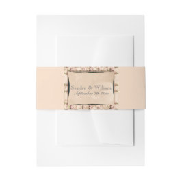 ヴィンテージバラ結婚式招待状 招待状ベリーバンド