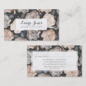 ヴィンテージバラ美容師アポイントメントカード 予約カード (正面/裏面)