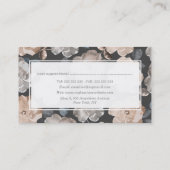 ヴィンテージバラ美容師アポイントメントカード 予約カード (裏面)