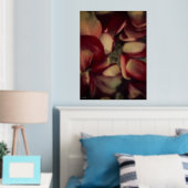 ヴィンテージバラ花びら金ゴールド又は銀箔プリント 箔ポスター (インサイチュ (寝室))