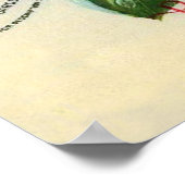 ヴィンテージバラ花カタログ表紙イラストレーション ポスター (角)