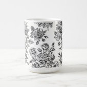 ヴィンテージバラ花柄 コーヒーマグカップ (中央)