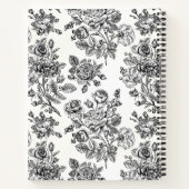 ヴィンテージバラ花柄 ノートブック (裏面)