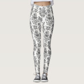 ヴィンテージバラ花柄 レギンス (正面)