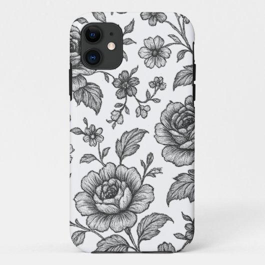 ヴィンテージバラ花柄 Case-Mate iPhoneケース (裏面)