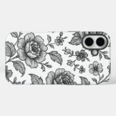 ヴィンテージバラ花柄 Case-Mate iPhoneケース (裏面 (横))