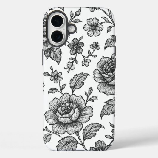 ヴィンテージバラ花柄 Case-Mate iPhoneケース (裏面)