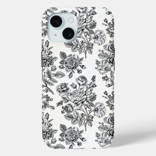 ヴィンテージバラ花柄 Case-Mate iPhoneケース (裏面)
