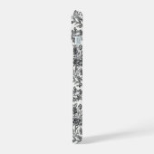 ヴィンテージバラ花柄 iPhone 15ケース (左側面)