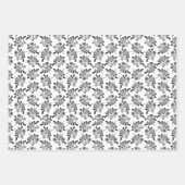 ヴィンテージバラ花花柄カスタム色 ラッピングペーパーシート (正面3)