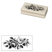 ヴィンテージバラ装飾ラバーアートスタンプ ラバースタンプ (押印)