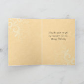 ヴィンテージバラ誕生日カード カード (内部)