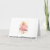 ヴィンテージバラ誕生日グリーティングカード カード (裏面)