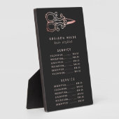 ヴィンテージバラ金ゴールドはさみサロン価格メニュー フォトプラーク (側面)