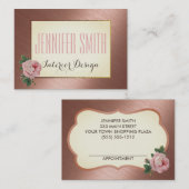 ヴィンテージバラ金ゴールドアポイントメント 予約カード (正面/裏面)