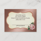 ヴィンテージバラ金ゴールドアポイントメント 予約カード (裏面)