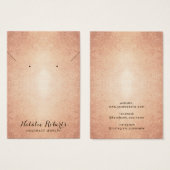 ヴィンテージバラ金ゴールドジュエリーネックレスディスプレイ (正面&裏面)