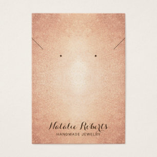 ヴィンテージバラ金ゴールドジュエリーネックレスディスプレイ