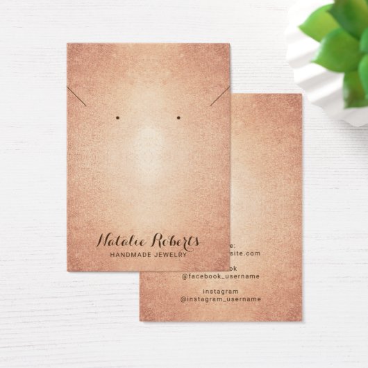 ヴィンテージバラ金ゴールドジュエリーネックレスディスプレイ (デスク)