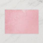 ヴィンテージバラ金ゴールド及び赤面結婚の宿泊施設 エンクロージャーカード (裏面)