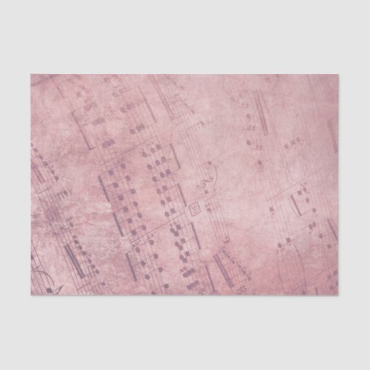 ヴィンテージバラ金ゴールド楽譜 薄葉紙 (正面)