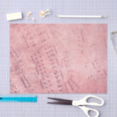 ヴィンテージバラ金ゴールド楽譜 薄葉紙 (クラフト)