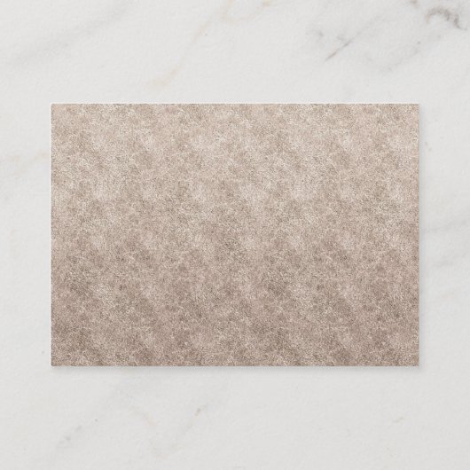 ヴィンテージバラ金ゴールド結婚のスケジュール エンクロージャーカード (裏面)