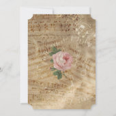 ヴィンテージバラ音結婚音 招待状 (裏面)