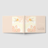 ヴィンテージバラ鳥の記念お祝いのライフGB ゲストブック (全面)