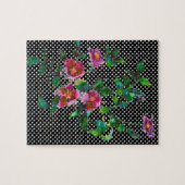 ヴィンテージバラ黒点 ジグソーパズル (横)